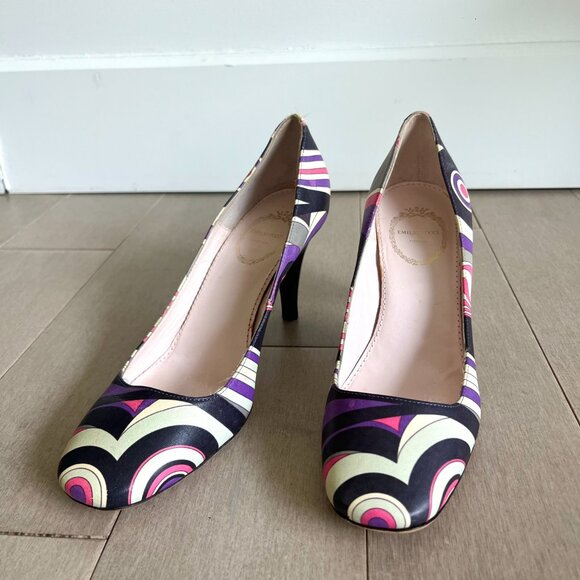 Emilio Pucci Pattern Heels - Picture 3 of 14